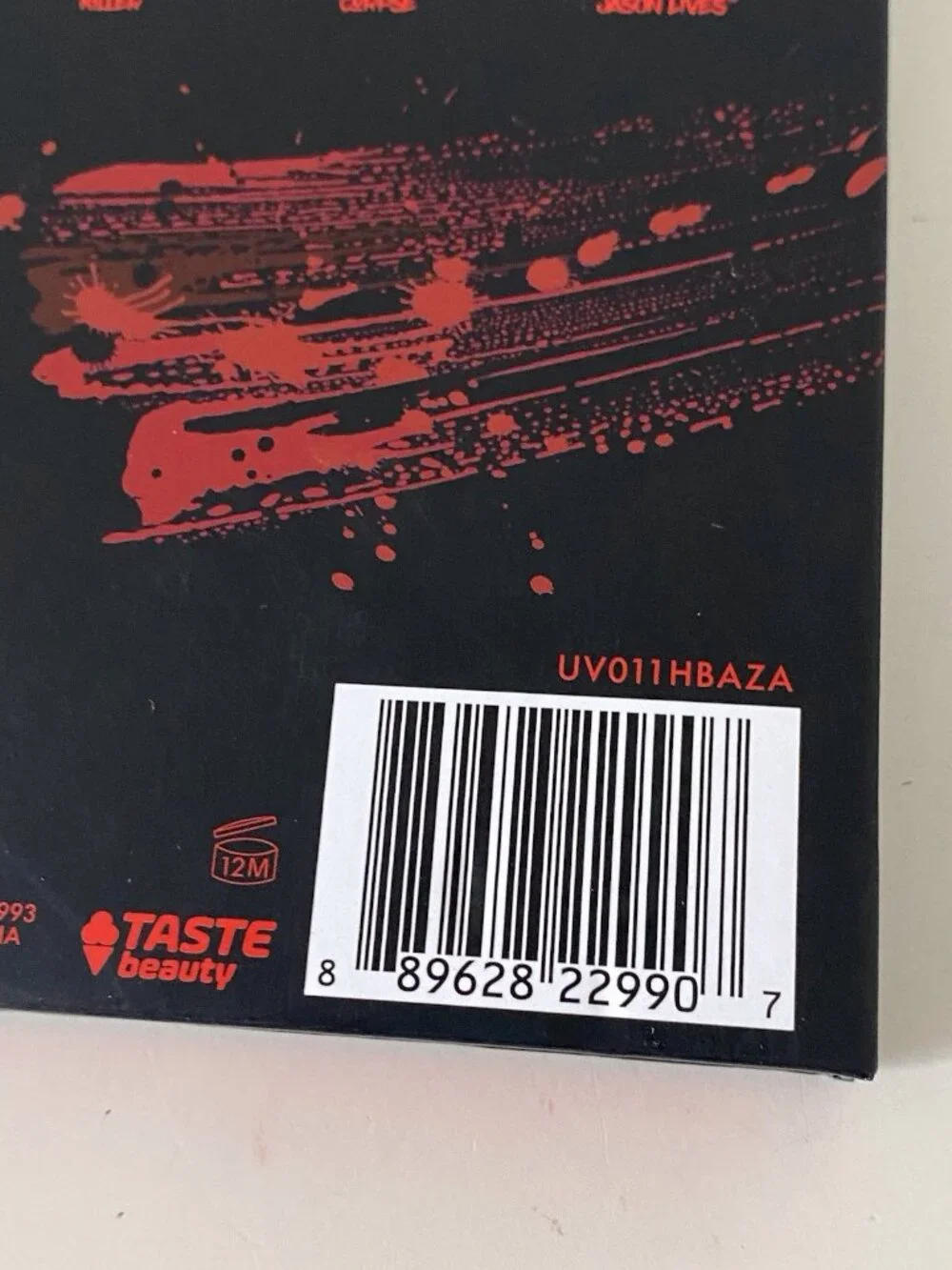 Taste Beauty Friday The 13th Eyeshadow Palette 12 Shades Glow In The Dark Cover